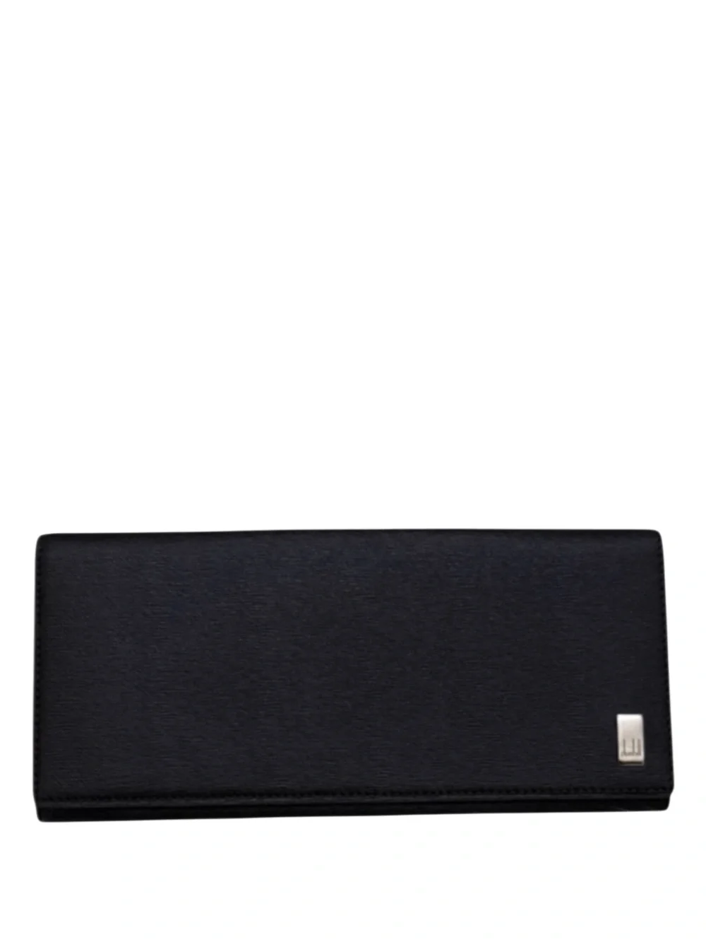 DUNHILL - BLACK SAFFIANO LEATHER LONG BIFOLD WALLET